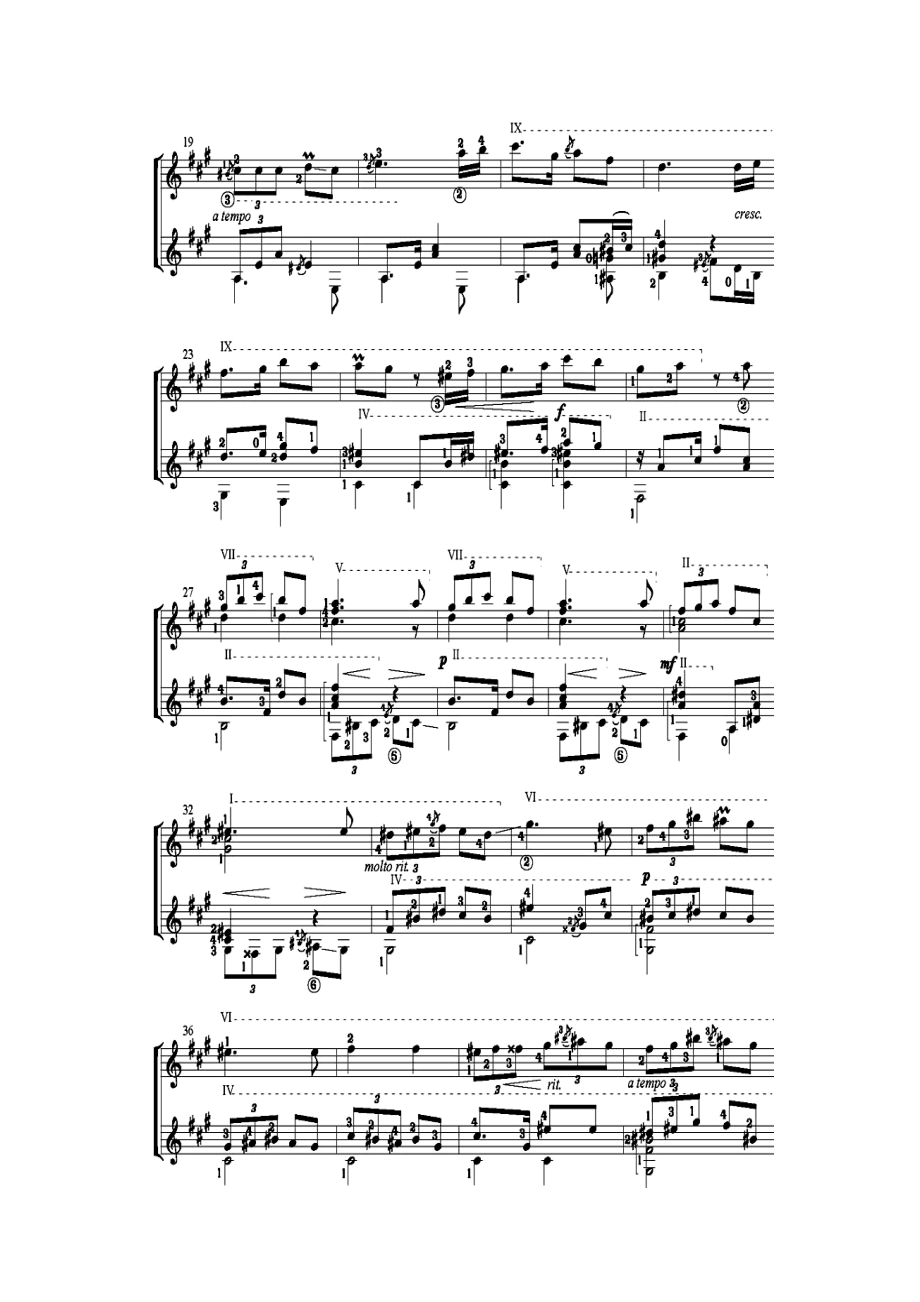 探戈 Tango;阿尔贝尼斯 Isaac Albeniz(Thorlaksson古典吉他二重奏谱).doc_第2页