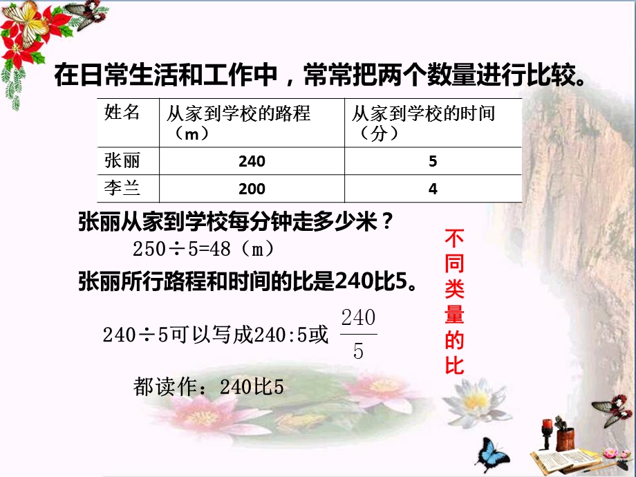 六年级数学上册第四单元比和按比例分配(第1课时)比的意义和性质精选教学课件西师大版.ppt_第3页