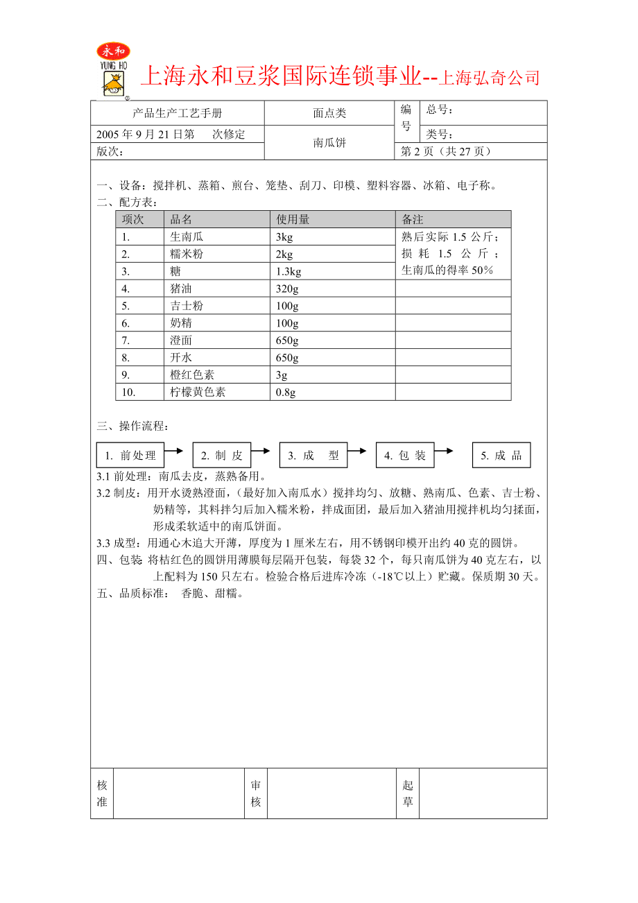 永和豆浆产品生产工艺手册.doc_第2页