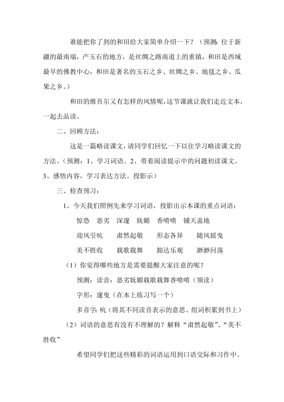 和田的维吾尔教学设计.doc_第2页