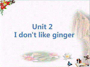 二年级英语上册Module2Unit2Idon’tlikeginger课件外研版(一起).ppt