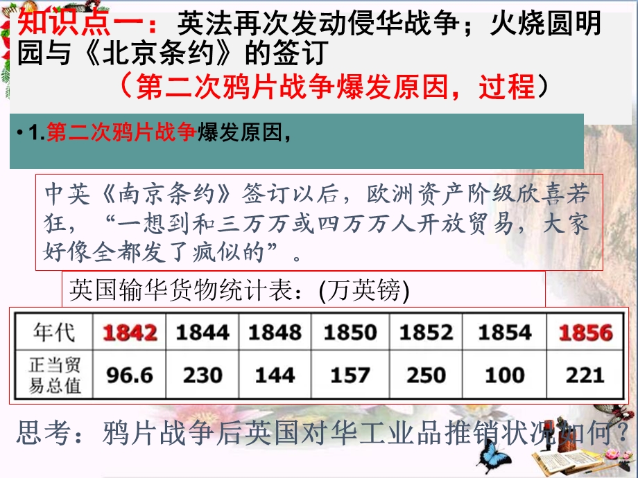 人教部编版八年级历史上册第2课第二次鸦片战争课件.ppt_第2页