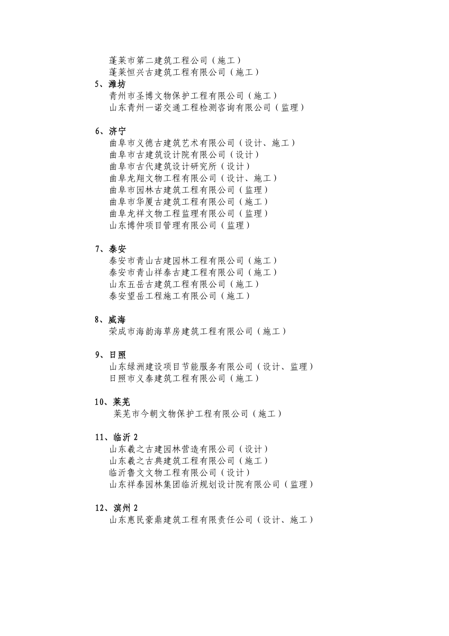 各市资质单位名单山东省文物局主办.doc_第2页