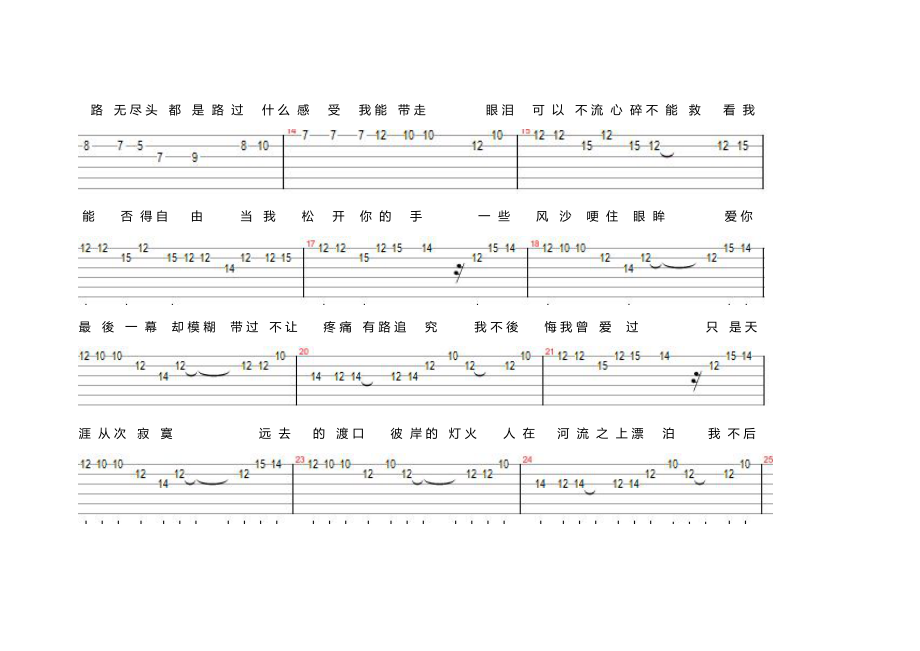 我不后悔吉他谱.doc_第2页