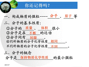 分子是的最小微粒课件.ppt