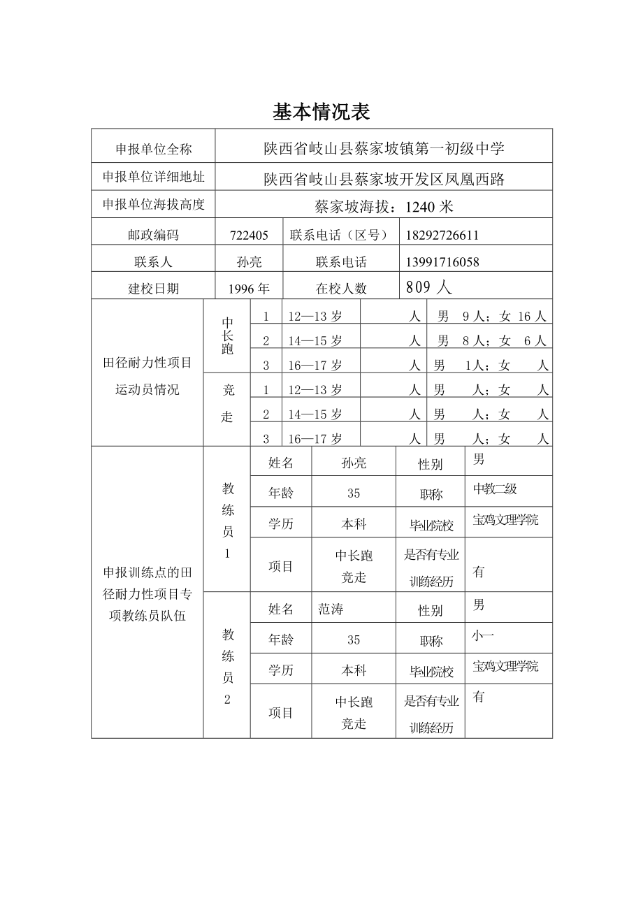 岐山县蔡家坡第一初级中学训练点申报.doc_第2页