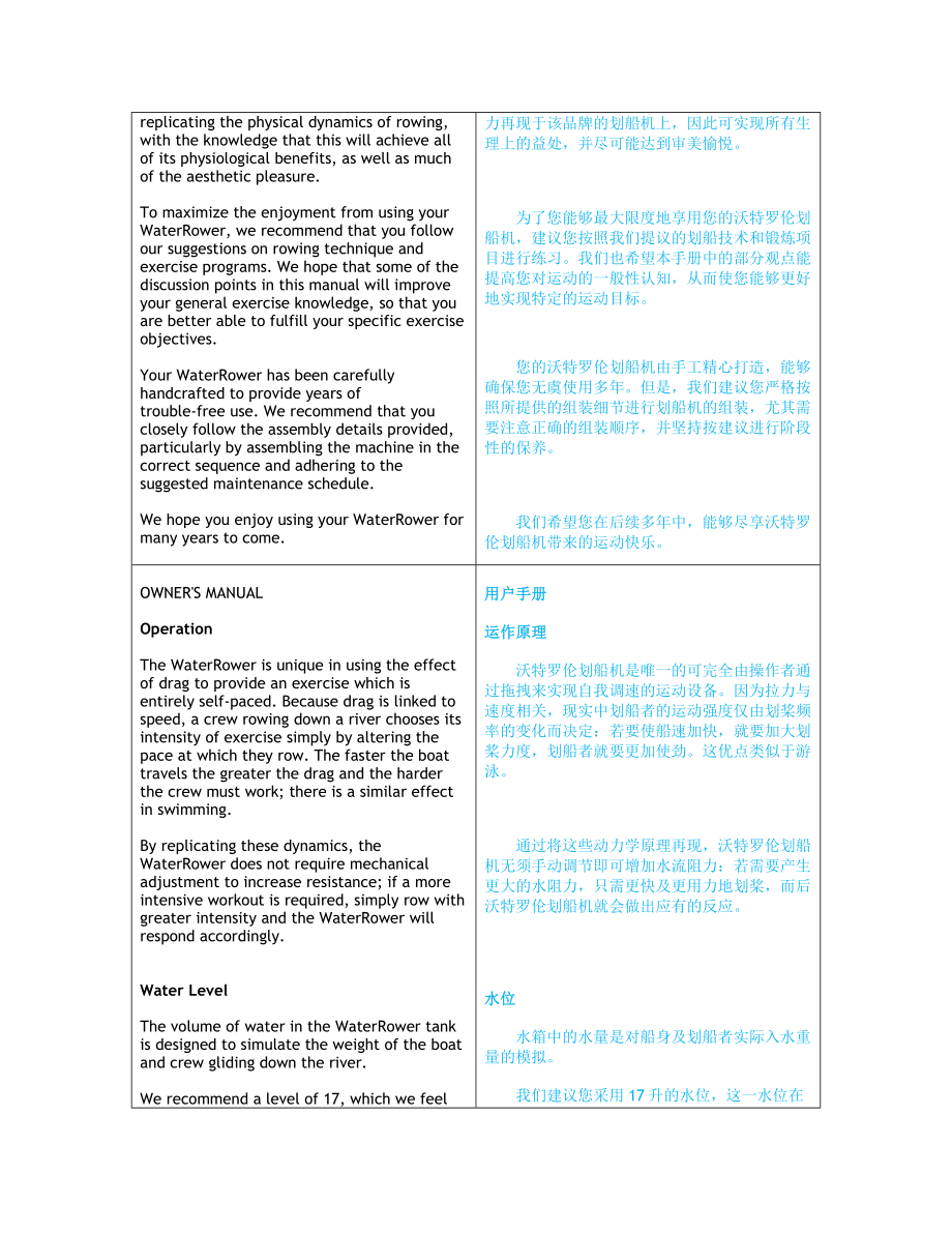 WaterRower沃特罗伦划船机说明书.doc_第2页