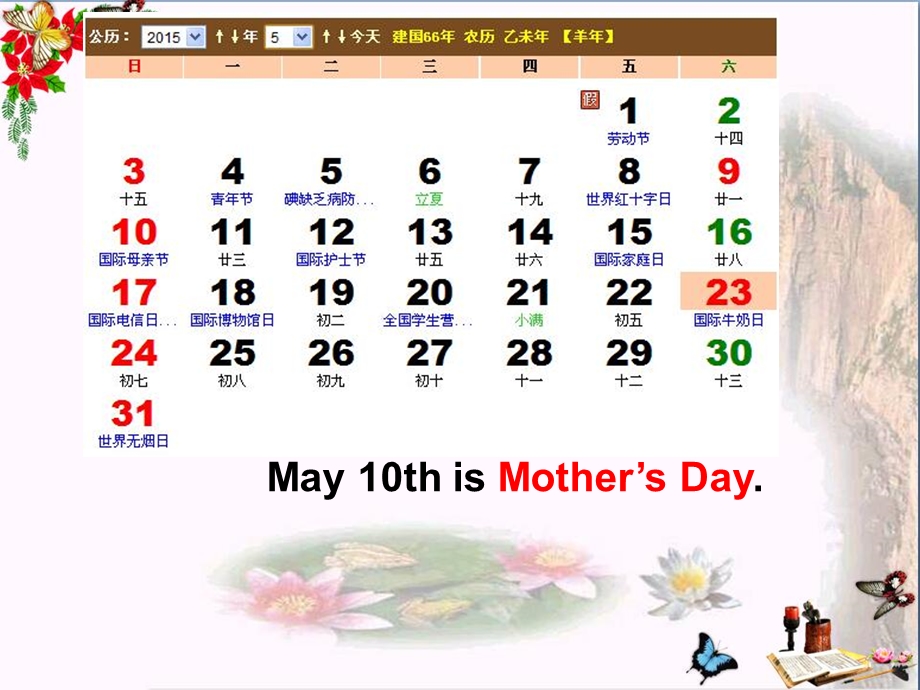 六年级英语下册Unit4《Mother’sday》(PartA)-精品优选课件(新版)闽教版.ppt_第3页