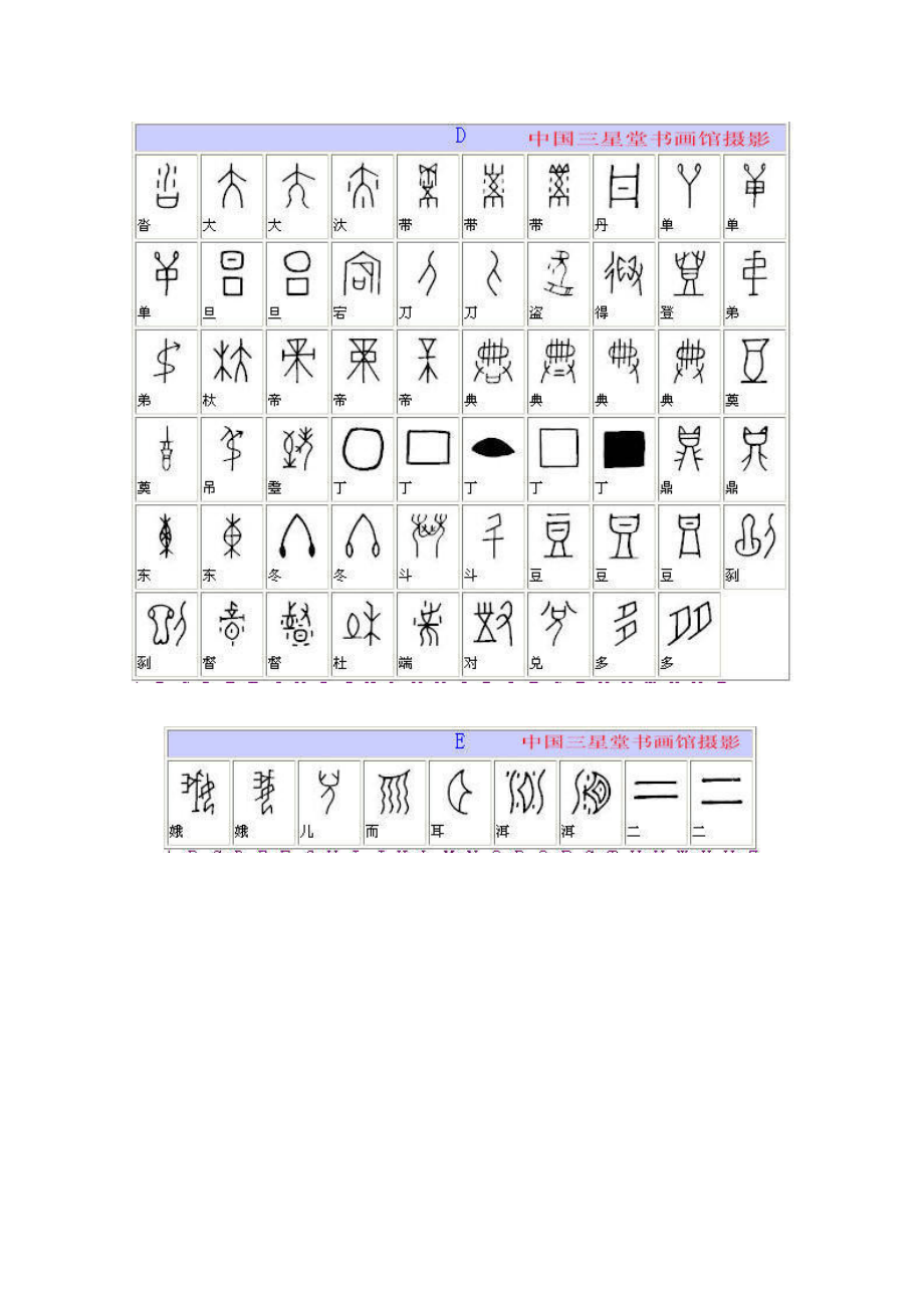 全部甲骨文对照表.doc_第3页