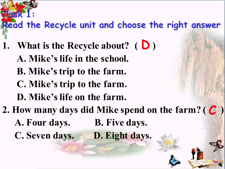 六年级英语下册《RecycleMike’shappydays》(day5_6)-ppt课件 人教PEP版.ppt_第2页