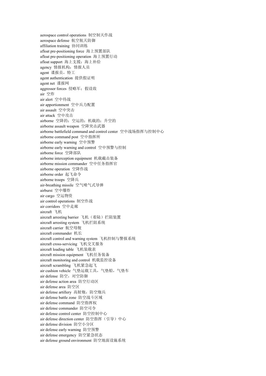 英语军事英语常见军事术语.doc_第2页