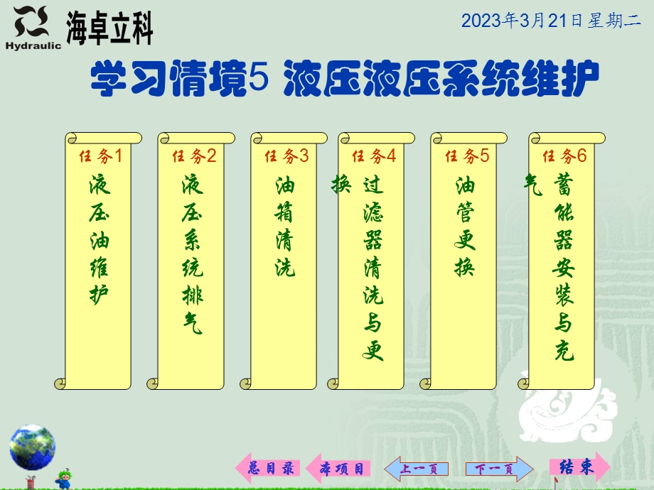 学习情境5液压液压系统维护课件.ppt_第1页