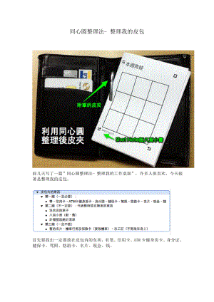 同心圆整理法 整理我的皮包.doc