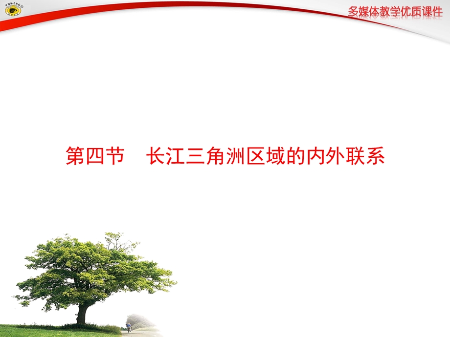 地理湘教版新版八年级下册_长江三角洲区域的内外联系_课件.ppt_第1页