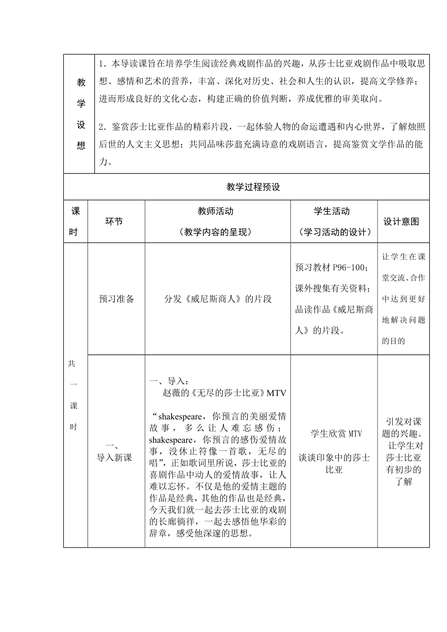 莎士比亚戏剧导读教学设计.doc_第2页