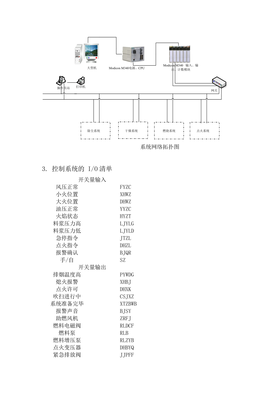 PLC课程设计报告喷雾干燥塔控制系统设计.doc_第2页