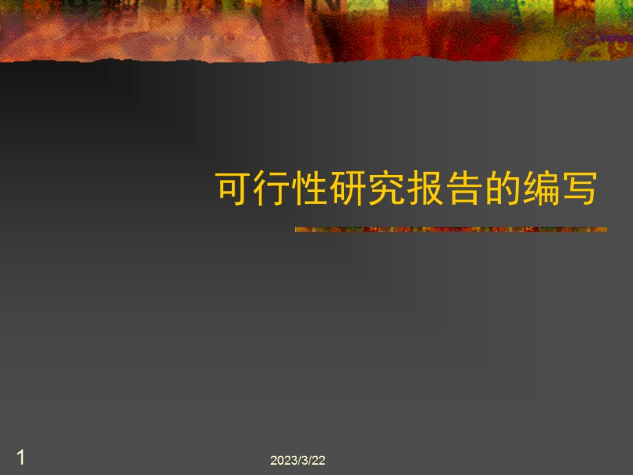 可行性研究报告的编写课件.ppt_第1页