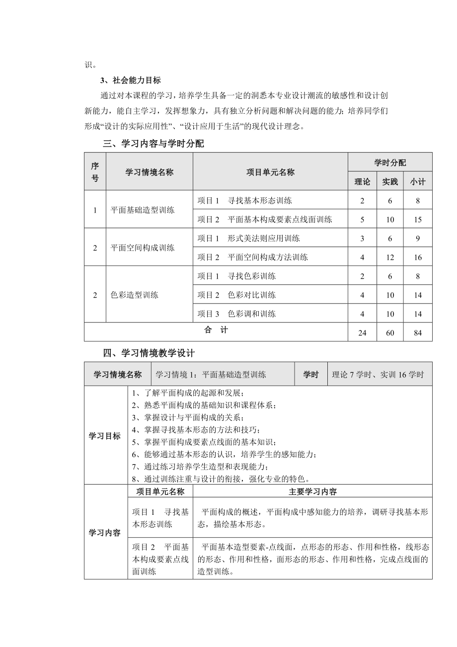 《设计造型基础》课程标准.doc_第2页