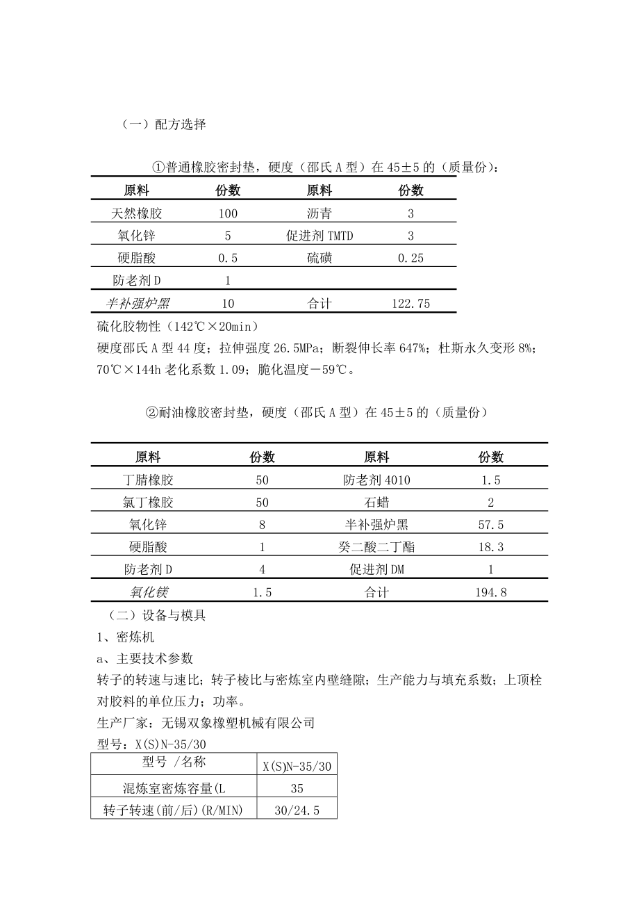 橡胶密封垫的模压成型配方介绍.doc_第1页