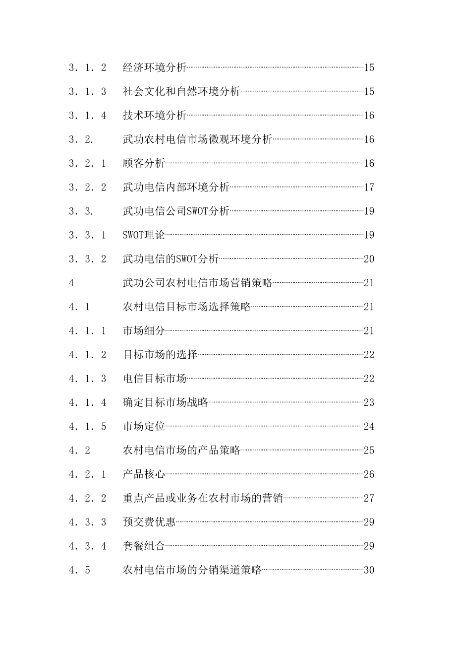 武功电信分公司农村市场营销策略研究毕业论文.doc_第2页