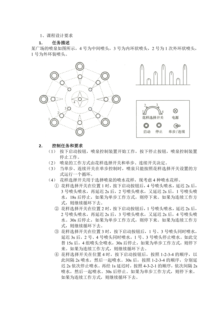 课程设计（论文）花式喷泉PLC控制设计.doc_第3页