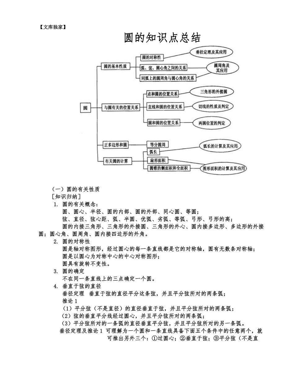 2020华师大版九年级数学下册-圆的知识点总结及典型例题.doc_第1页