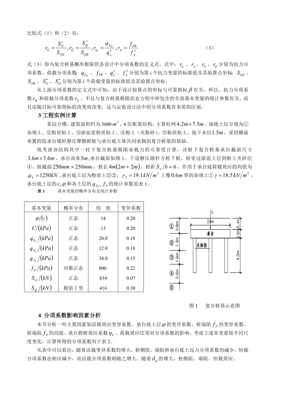 论文（设计）基于概率极限状态设计的复合桩基分项系数研究42786.doc_第2页