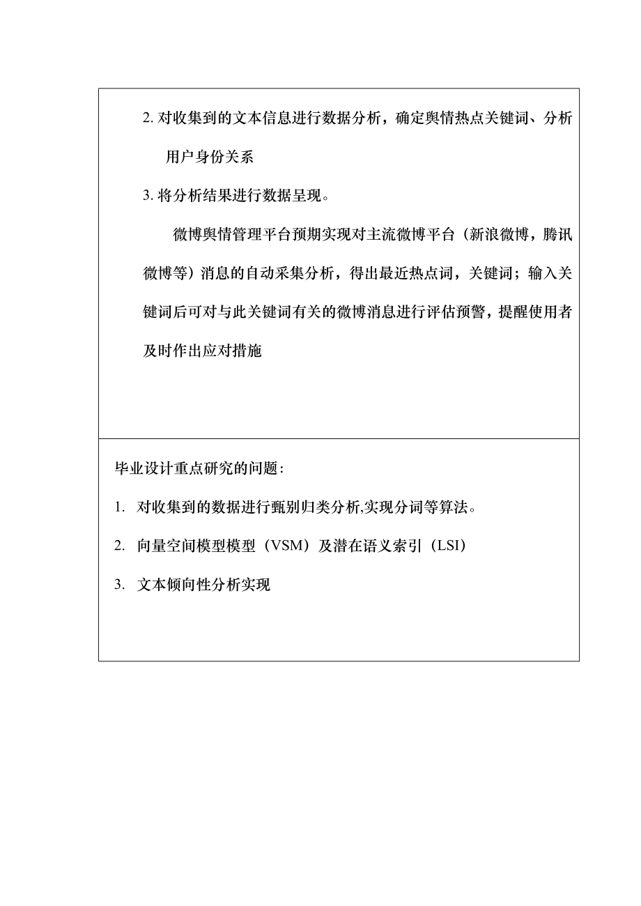 开题报告微博舆情管理平台：数据分析系统的设计与实现.doc_第2页