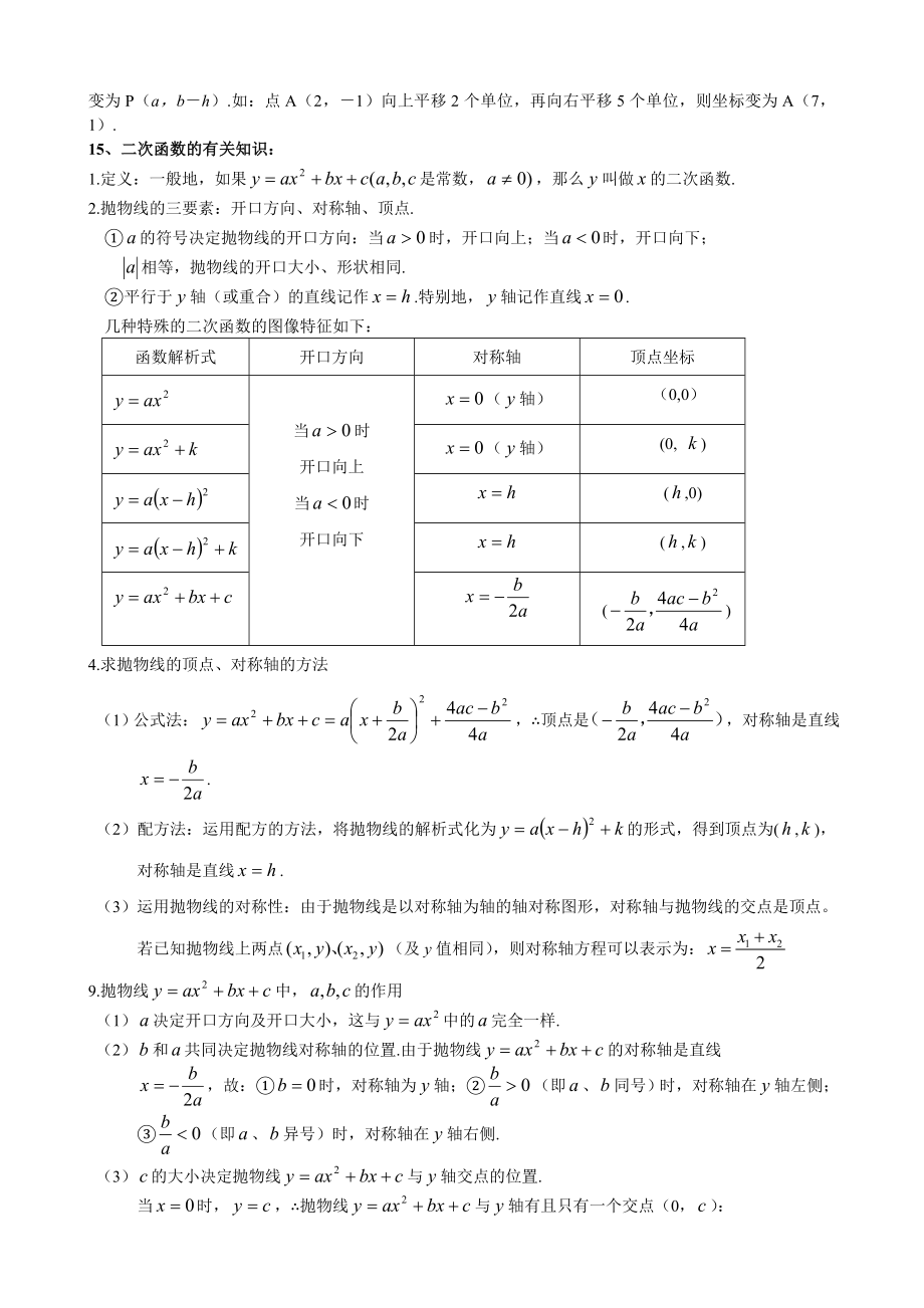 中考数学常用公式定理梳理汇总.doc_第3页