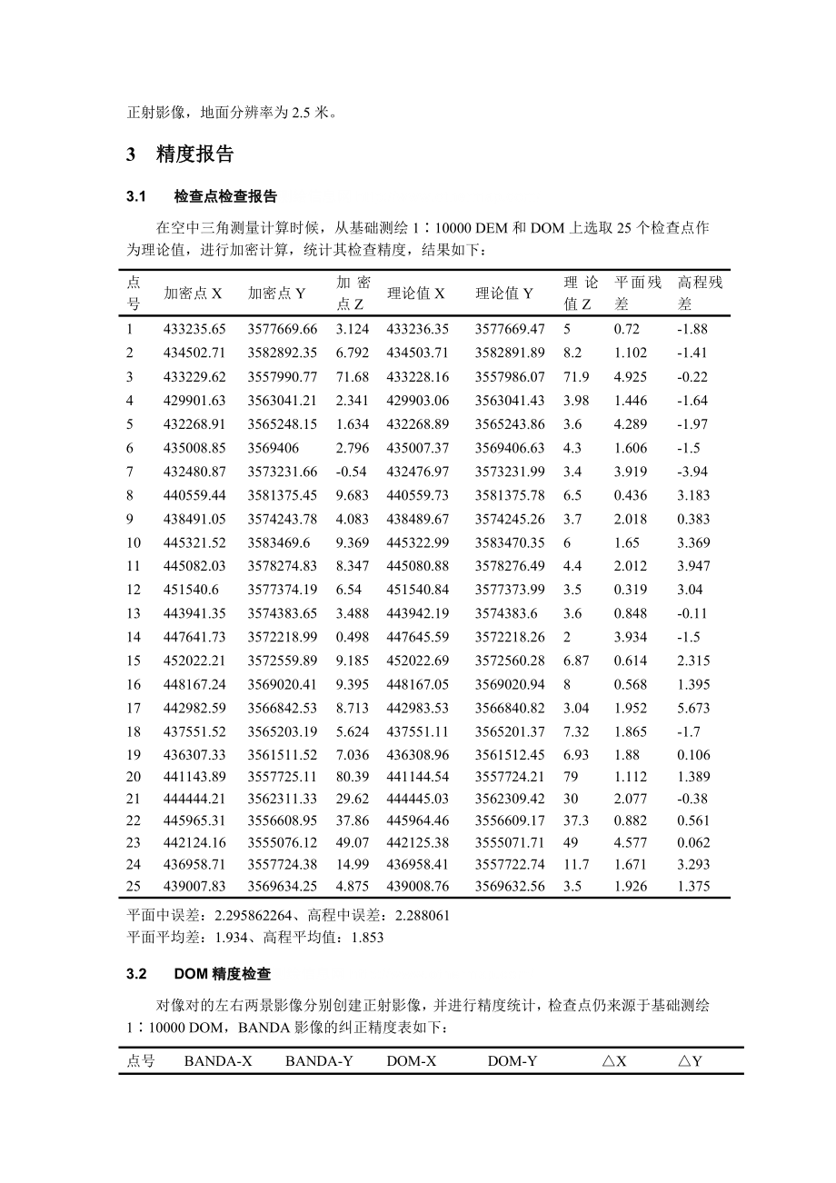 毕业论文（设计）基于IRSP5 遥感影像的试验与精度分析22344.doc_第3页