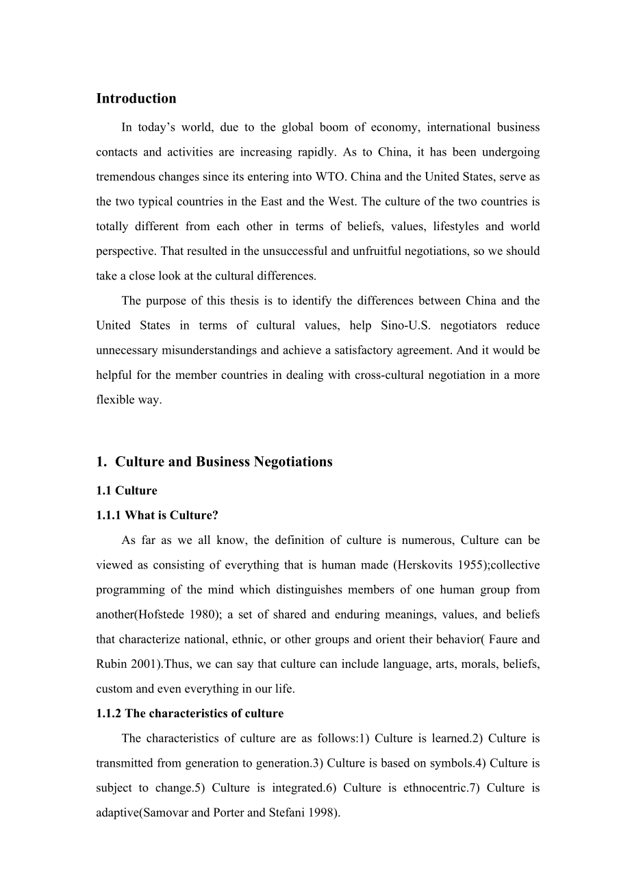 The Influence of Cultural Differences on SinoUS Business Negotiations1.doc_第3页