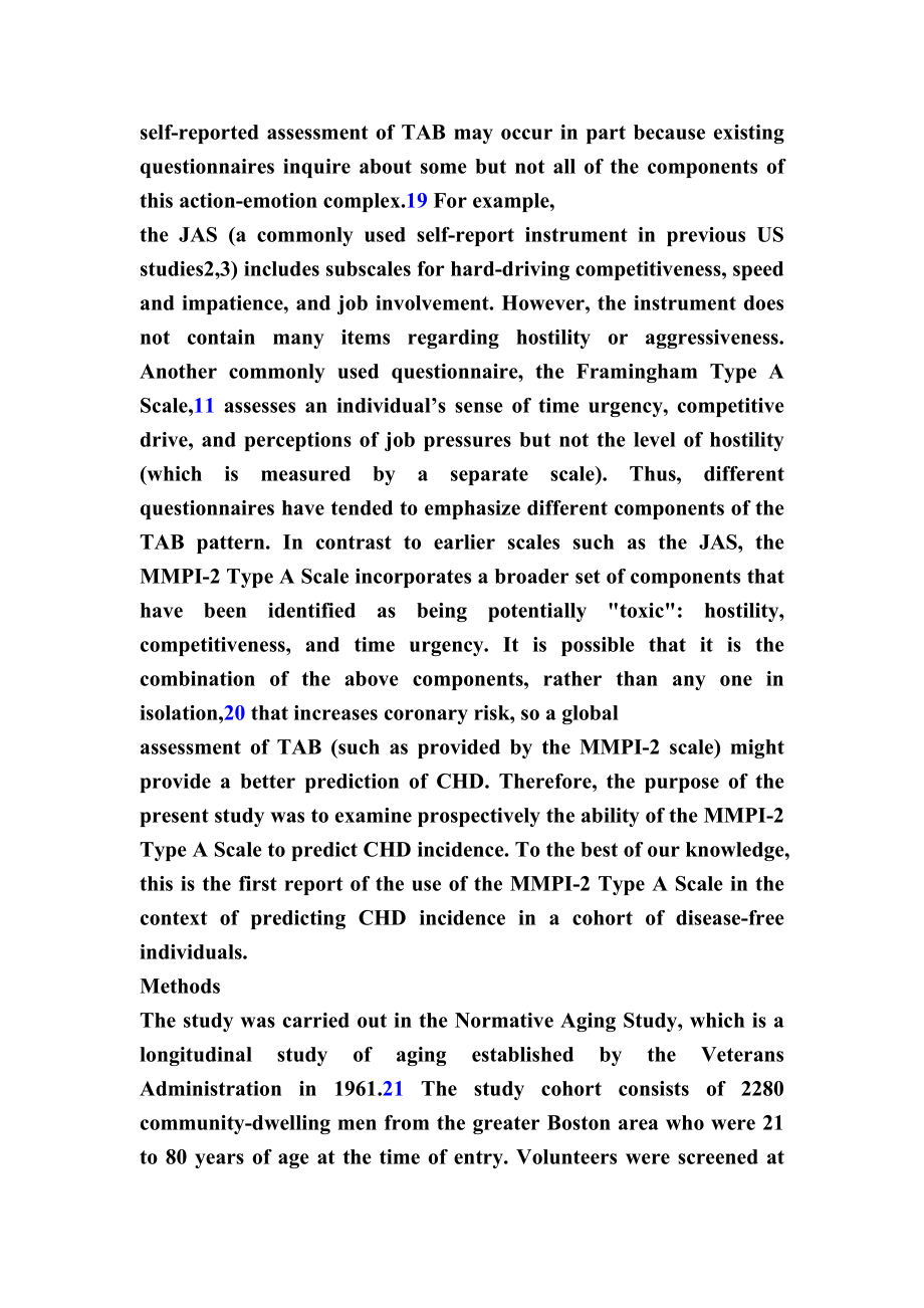 自呈A型量表与冠心病风险的深入研究毕业论文外文翻译.doc_第3页