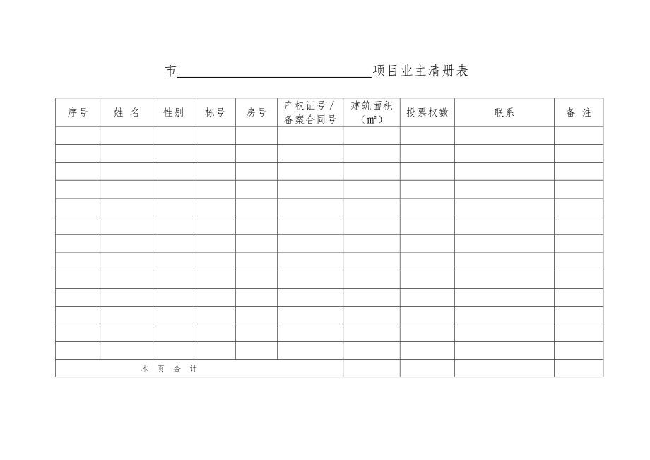 业主委员会成立全套表格模板.doc_第3页