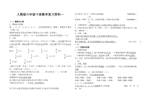 人教版小升初数学复习资料精华版.doc