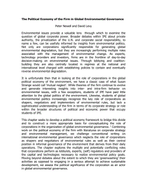 The political economy of the firm in global environmental governance.doc