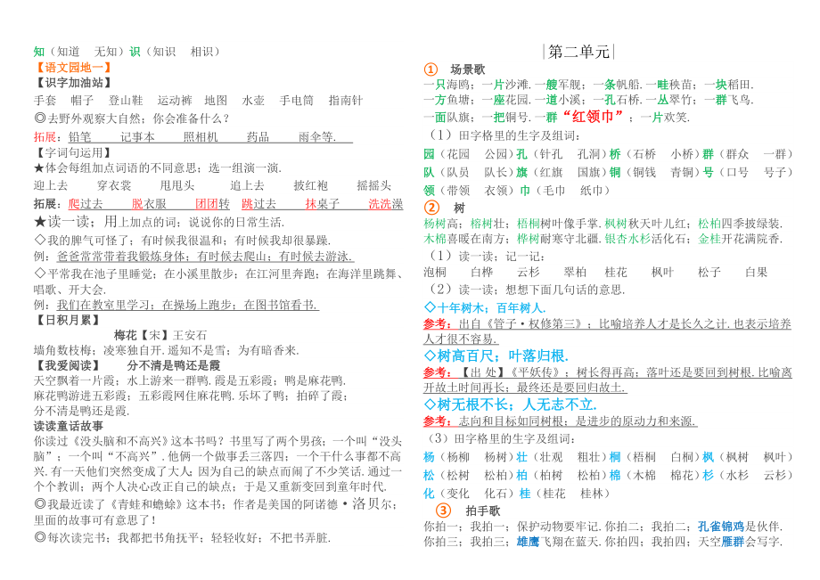 二年级上册语文总复习资料.doc_第2页