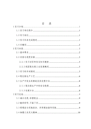 氧化铝生产工艺毕业实习论文.doc