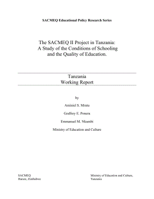 The SACMEQ II project in Tanzania a study of the conditions of schooling and the quality of education.doc