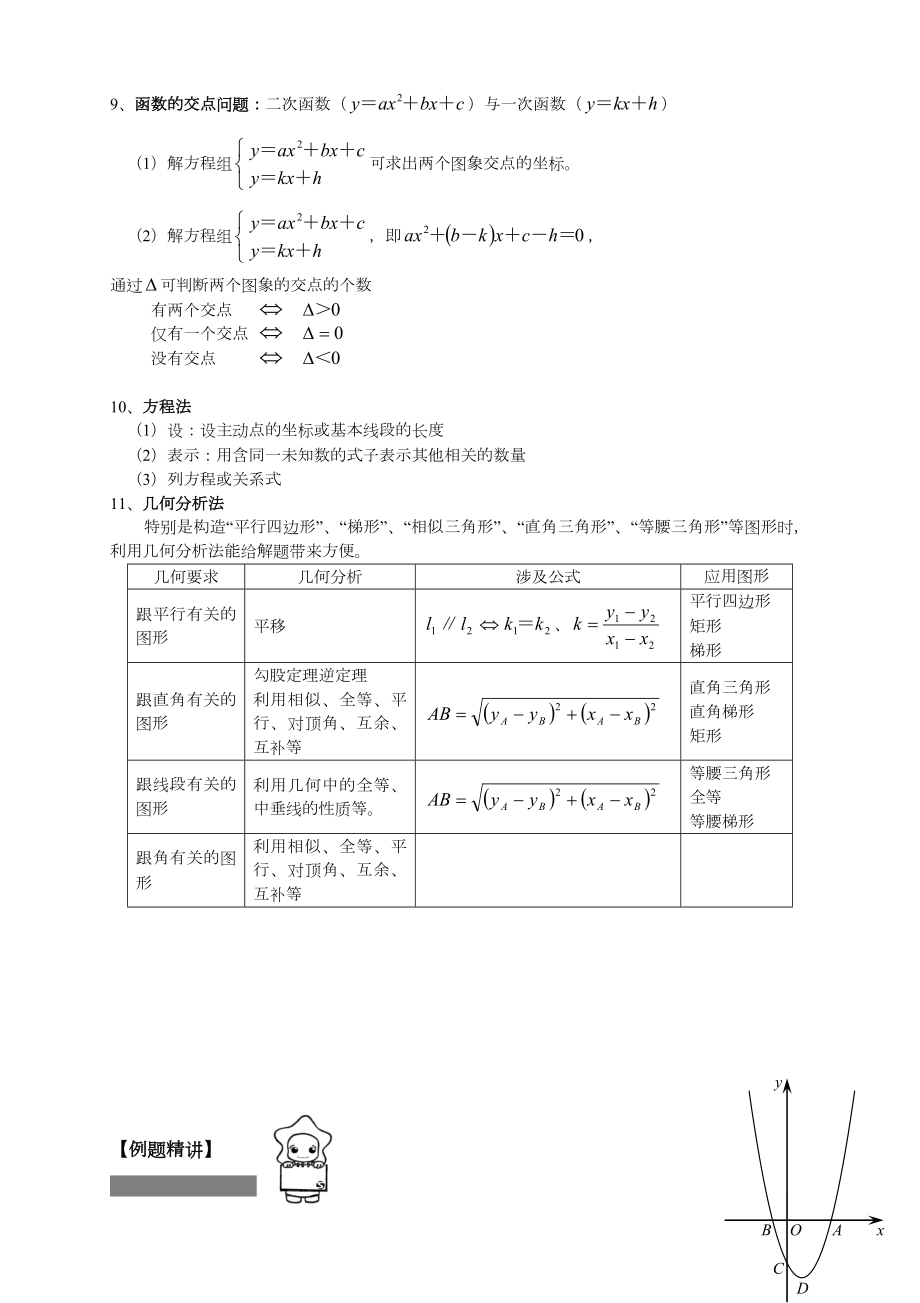 中考数学二次函数压轴题题型归纳.doc_第3页