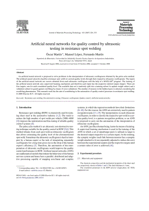 电路 电子 外文翻译 外文文献 英文文献 人工神经网络超声波测试电阻点焊的质量控制.doc