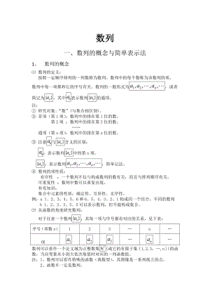 数列的概念与简单表示法知识点.doc