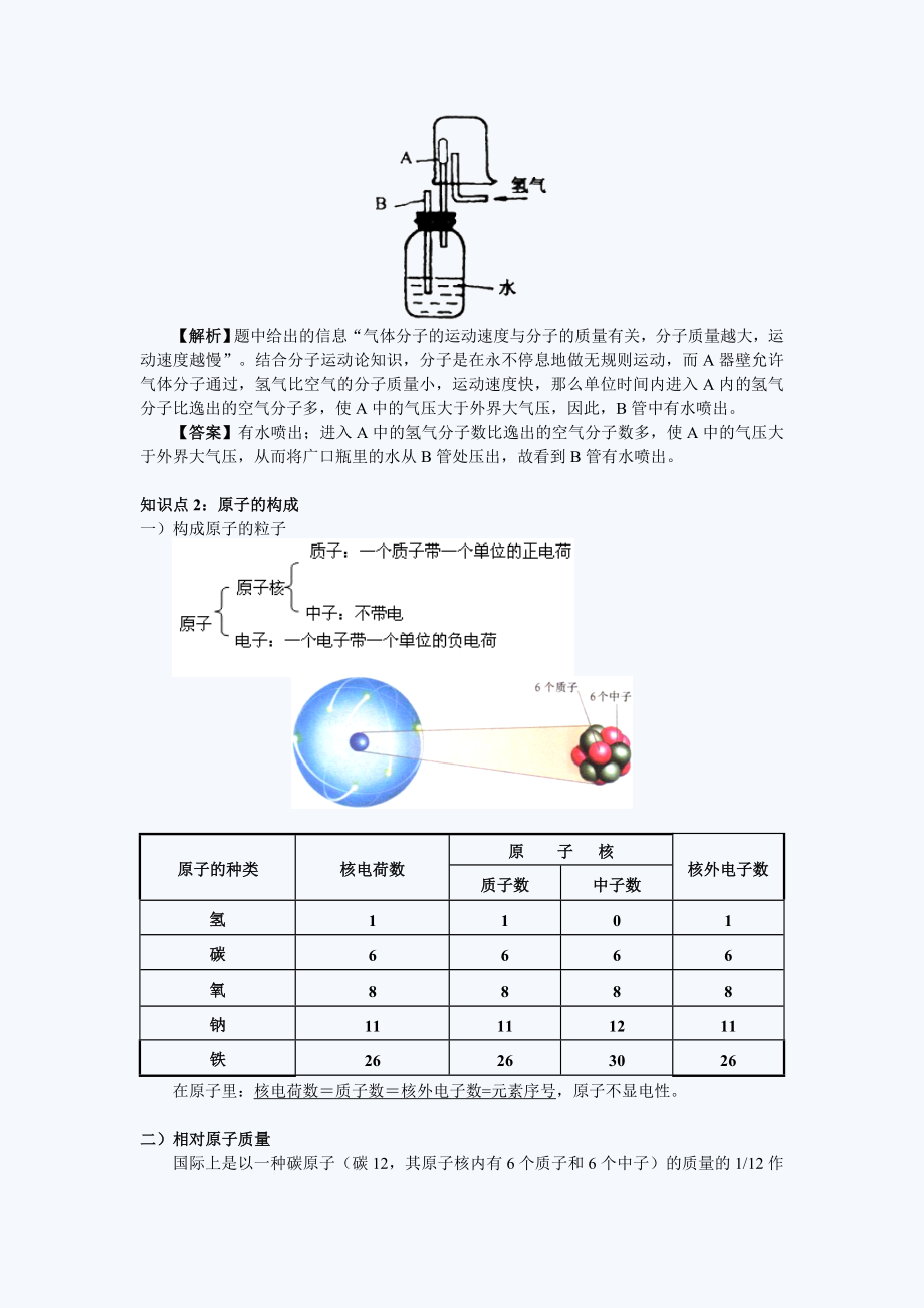 初三化学第三单元同步练习题_分子和原子.doc_第3页