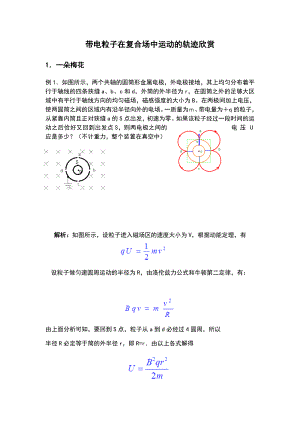 带电粒子在磁场中运动地轨迹欣赏.doc