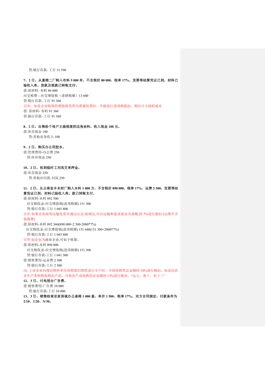 会计分录(全套做账资料).doc_第2页