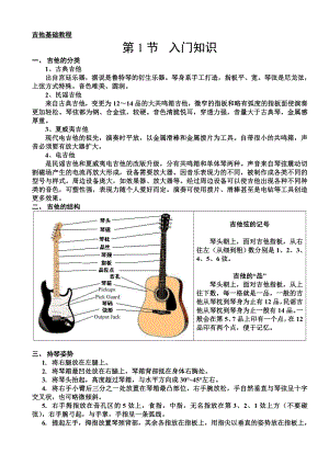 吉他入门与各调音阶图详解资料.doc