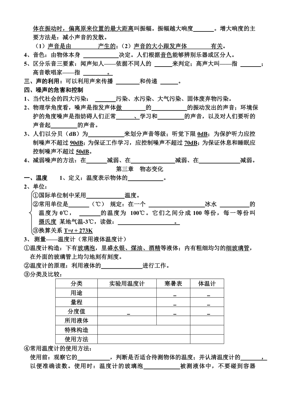 八年级上册物理知识点总结题汇总.doc_第3页