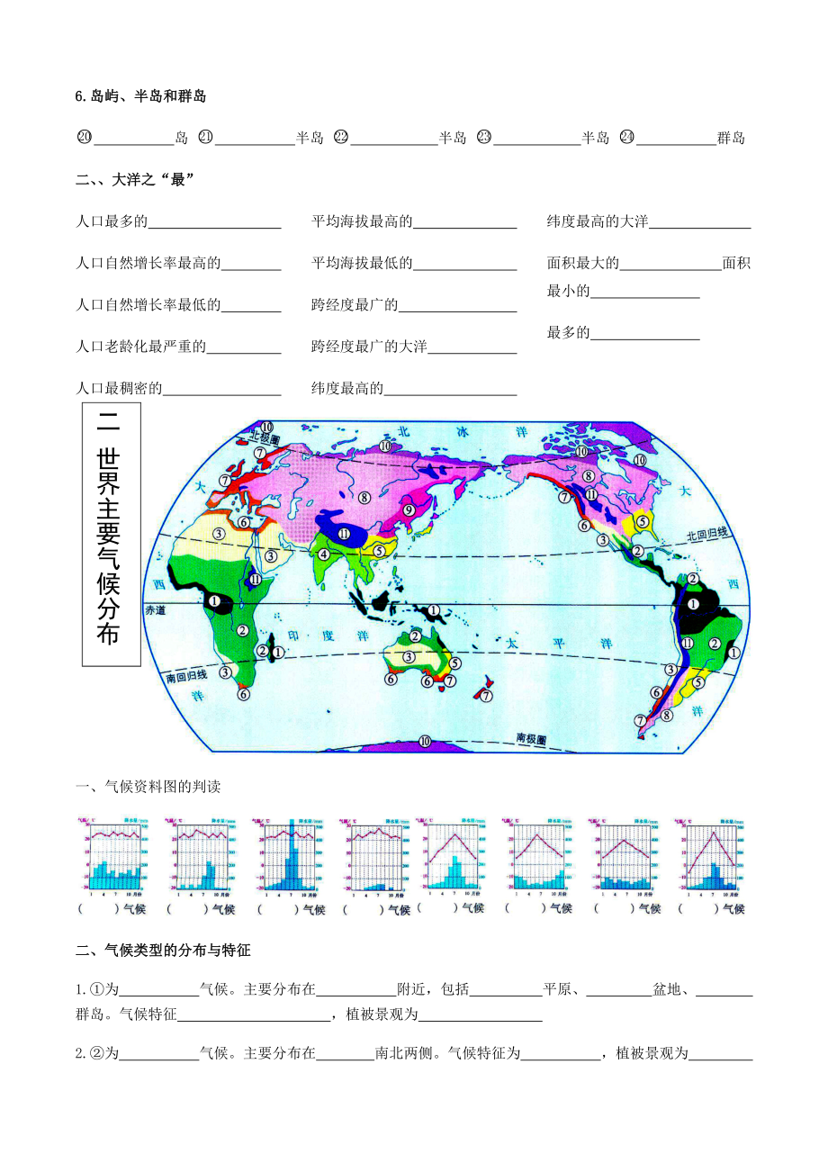 初中地理填图练习(打印版有答案).doc_第2页