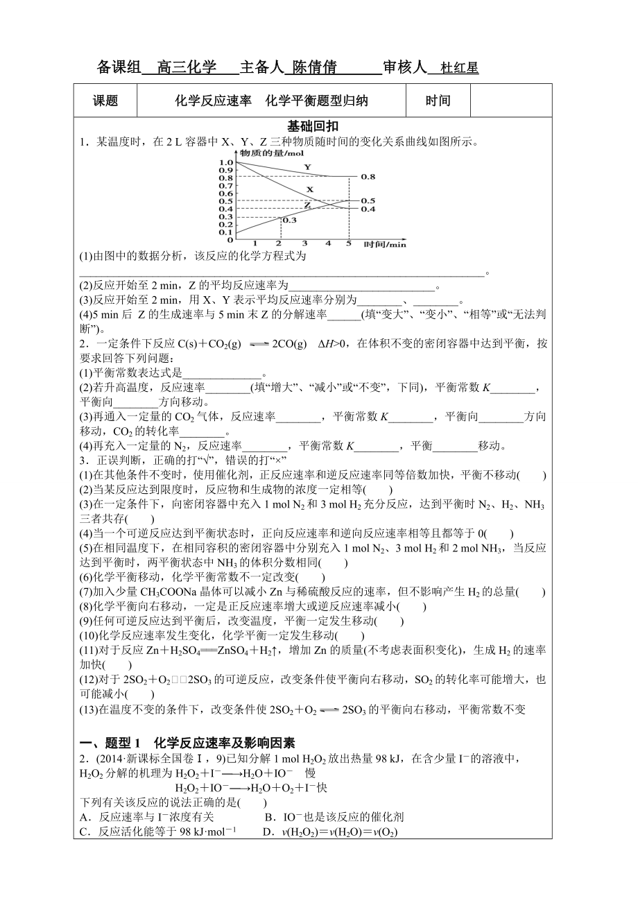 化学反应速率化学平衡题型归纳全解.doc_第1页