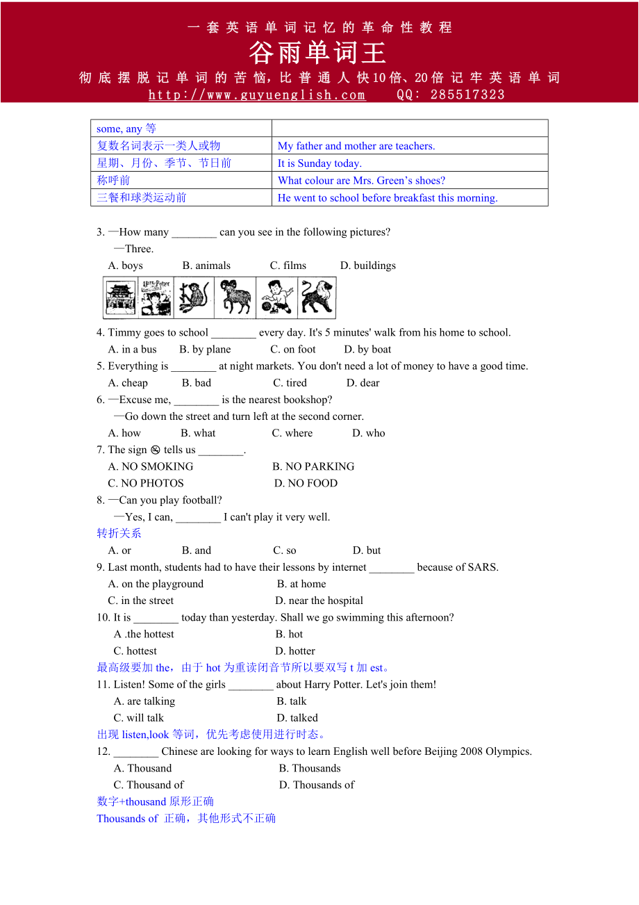 初中英语语法练习题.doc_第2页