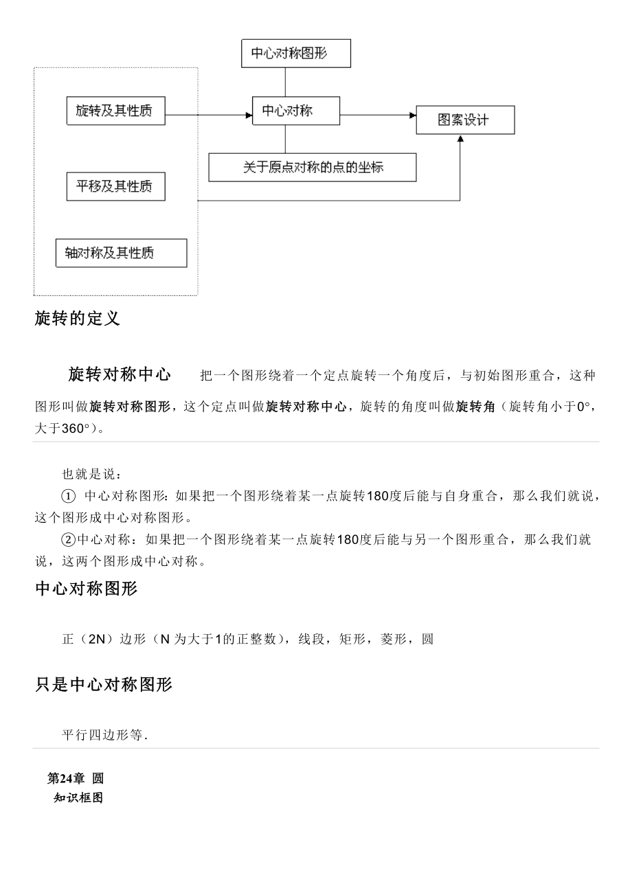 初三数学上下册知识点总结与重点难点总结模板.doc_第3页